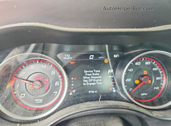 2C3CDXBG3NH259013 2022 DODGE CHARGER Синий Вид щитка приборов