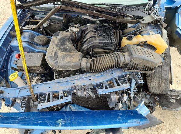 2C3CDXBG3NH259013 2022 DODGE CHARGER Синий Вид задней части салона