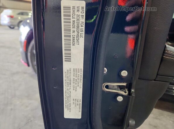 2C3CDXBG3PH523477 2023 DODGE CHARGER Black Вид підкапотного простору