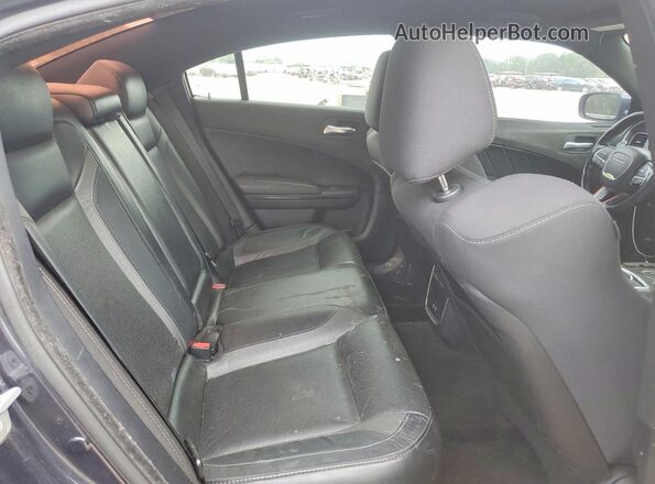 2C3CDXBG4GH173437 2016 DODGE CHARGER Black Widok tylnych siedzeń