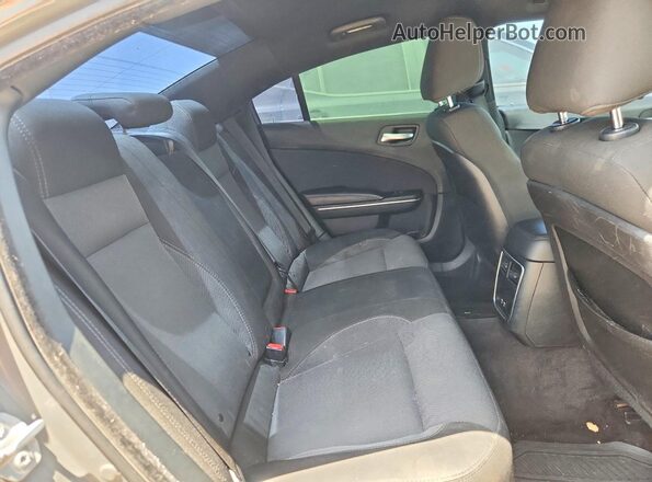2C3CDXBG4JH114802 2018 DODGE CHARGER Gray Widok tylnych siedzeń