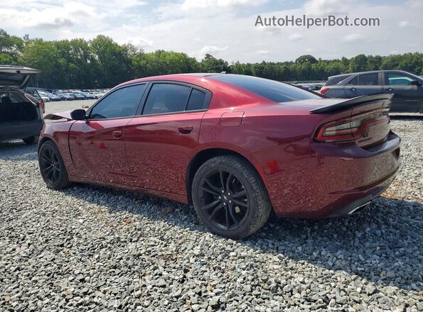 2C3CDXBG4JH135889 2018 DODGE CHARGER Burgundy Задня ліва чверть