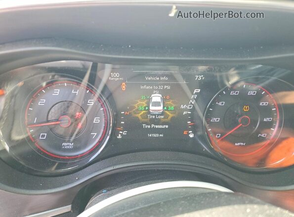 2C3CDXBG4JH135889 2018 DODGE CHARGER Burgundy Вид щитка приладів