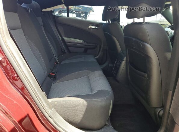 2C3CDXBG4JH135889 2018 DODGE CHARGER Burgundy Вид задніх сидінь