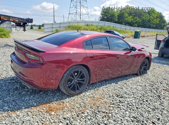 2C3CDXBG4JH135889 2018 DODGE CHARGER Burgundy Задня права чверть