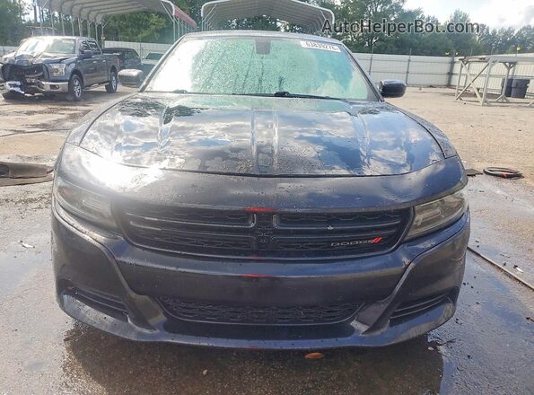 2C3CDXBG4JH290619 2018 DODGE CHARGER Black Front view
