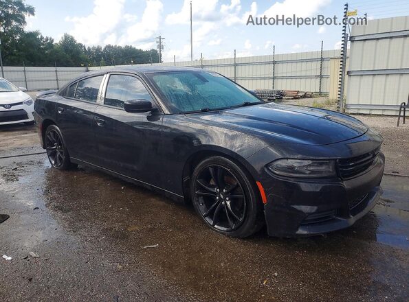 2C3CDXBG4JH290619 2018 DODGE CHARGER Black Front right