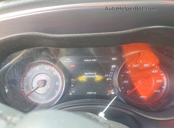 2C3CDXBG4JH290619 2018 DODGE CHARGER Black Instrument cluster view