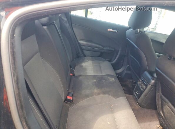 2C3CDXBG4JH290619 2018 DODGE CHARGER Black Rear seats view