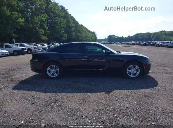 2C3CDXBG4JH303515 2018 DODGE CHARGER Black Widok wnętrza z tyłu