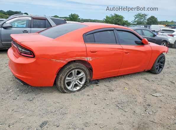 2C3CDXBG4KH517941 2019 DODGE CHARGER Оранжевый Задняя правая четверть