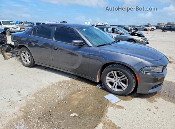 2C3CDXBG4KH605775 2019 DODGE CHARGER Серый Передняя правая четверть