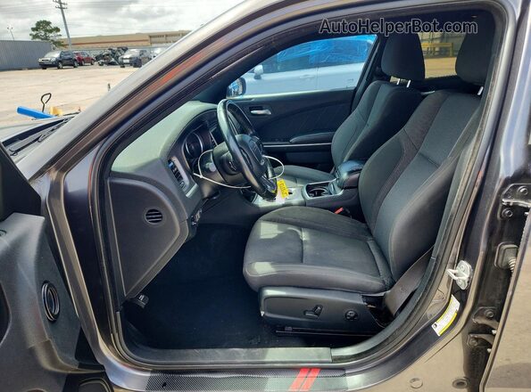 2C3CDXBG4KH605775 2019 DODGE CHARGER Серый Вид салона спереди