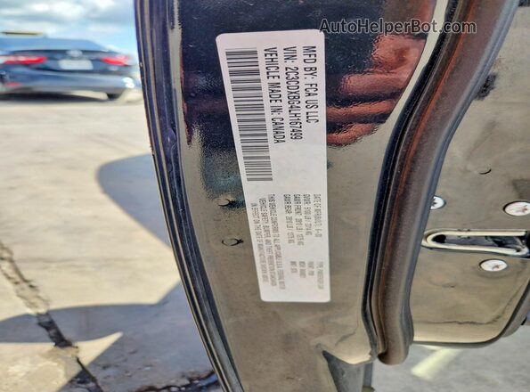 2C3CDXBG4LH167499 2020 DODGE CHARGER Black Вид підкапотного простору