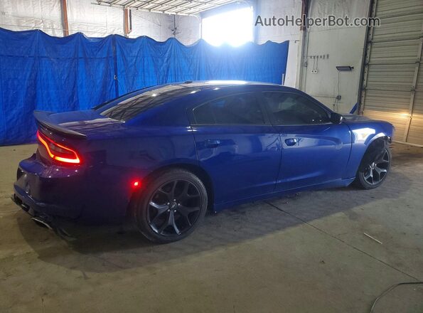 2C3CDXBG4LH248437 2020 DODGE CHARGER Синий Задняя правая четверть