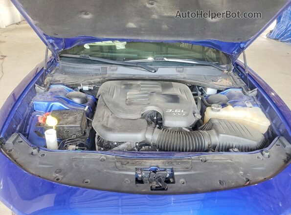 2C3CDXBG4LH248437 2020 DODGE CHARGER Синий Вид задней части салона