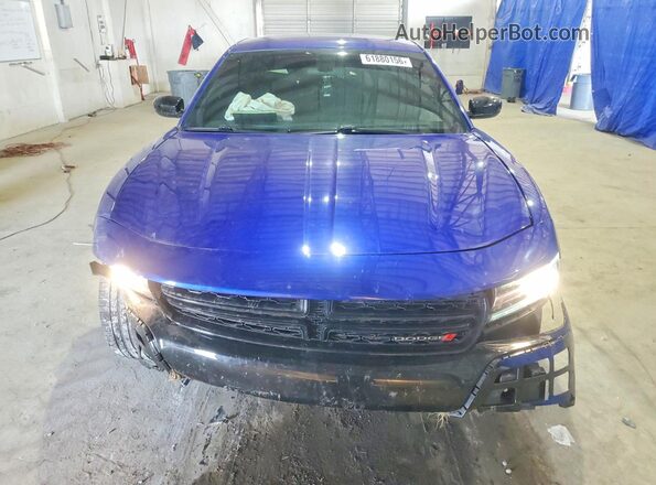 2C3CDXBG4LH248437 2020 DODGE CHARGER Синий Вид спереди