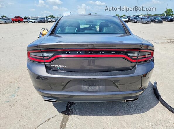 2C3CDXBG4MH518378 2021 DODGE CHARGER Gray Вид ззаду