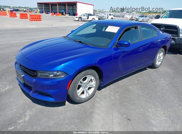 2C3CDXBG4MH591282 2021 DODGE CHARGER Blue Przód lewy