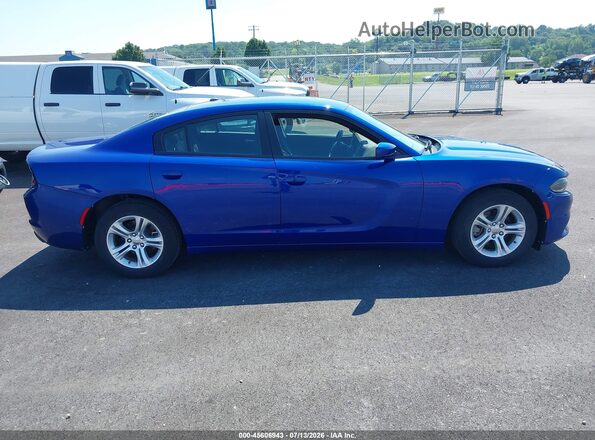 2C3CDXBG4MH591282 2021 DODGE CHARGER Blue Widok wnętrza 360 stopni