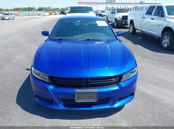 2C3CDXBG4MH591282 2021 DODGE CHARGER Blue Widok wnętrza z tyłu