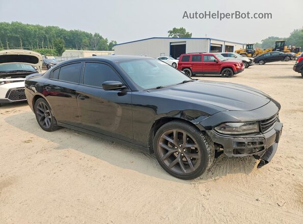 2C3CDXBG4MH648564 2021 DODGE CHARGER Black Delantero derecho