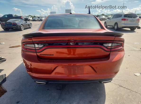 2C3CDXBG4NH217269 2022 DODGE CHARGER Orange Vista trasera
