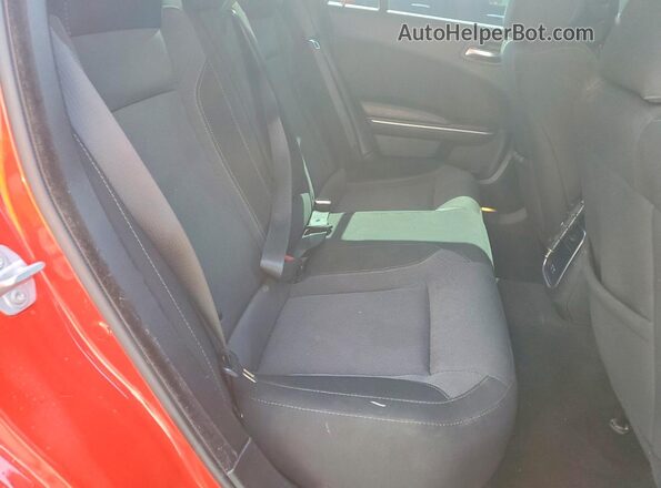 2C3CDXBG4NH255553 2022 DODGE CHARGER Red Rear seats view