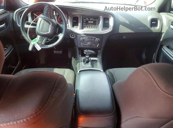 2C3CDXBG4NH255553 2022 DODGE CHARGER Red Dashboard view