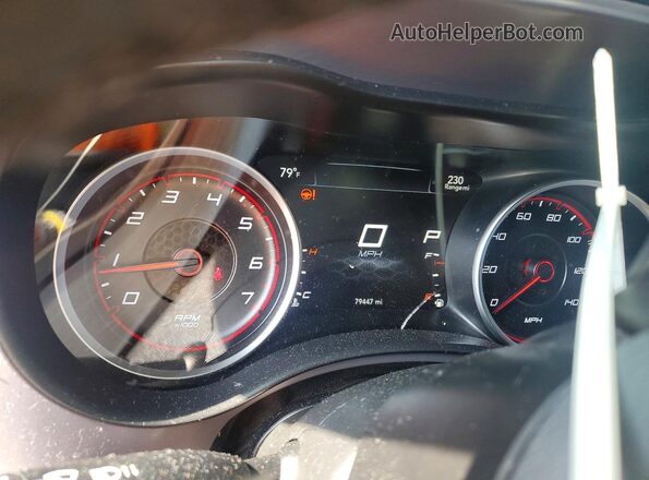 2C3CDXBG4NH255553 2022 DODGE CHARGER Red Instrument cluster view