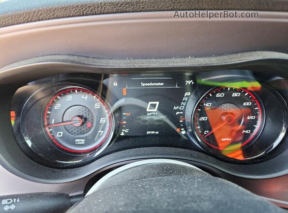 2C3CDXBG4PH600504 2023 DODGE CHARGER Gray ხელსაწყოთა პანელის ხედი