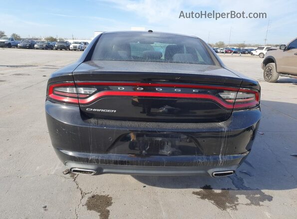 2C3CDXBG5HH557373 2017 DODGE CHARGER Black უკანა ხედი
