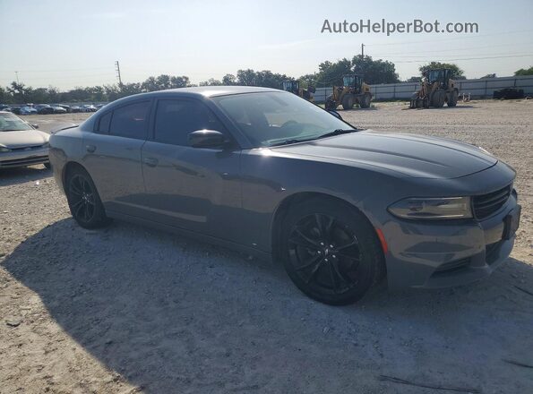 2C3CDXBG5HH602134 2017 DODGE CHARGER Gray Delantero derecho