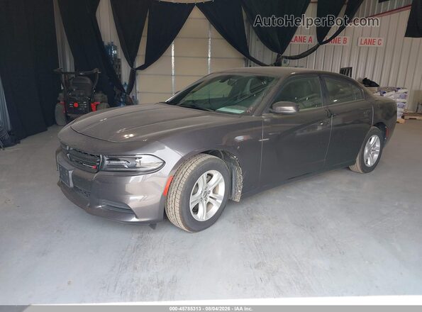 2C3CDXBG5JH257564 2018 DODGE CHARGER Gray Vista tres cuartos delantera izquierda