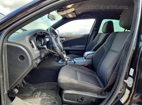 2C3CDXBG5KH707800 2019 DODGE CHARGER Black Vista interior delantera