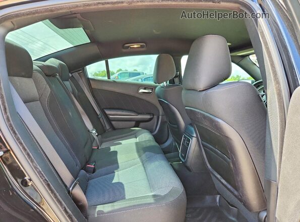 2C3CDXBG5KH707800 2019 DODGE CHARGER Black Vista de los asientos traseros