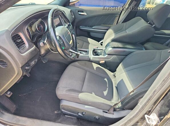 2C3CDXBG5KH710163 2019 DODGE CHARGER Black Front interior view