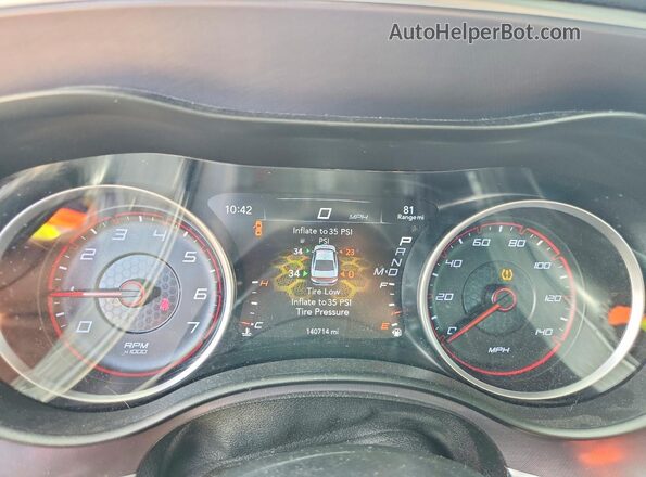 2C3CDXBG5KH710163 2019 DODGE CHARGER Black Instrument cluster view