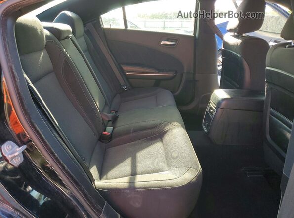 2C3CDXBG5KH710163 2019 DODGE CHARGER Black Rear seats view