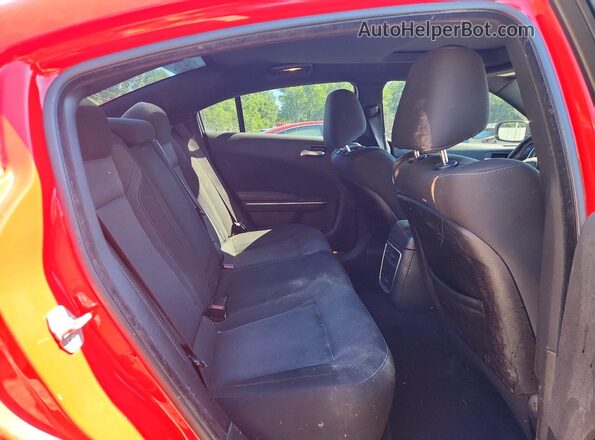 2C3CDXBG5KH720501 2019 DODGE CHARGER Red უკანა სავარძლების ხედი