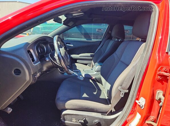 2C3CDXBG5KH720501 2019 DODGE CHARGER Red წინა სალონის ხედი