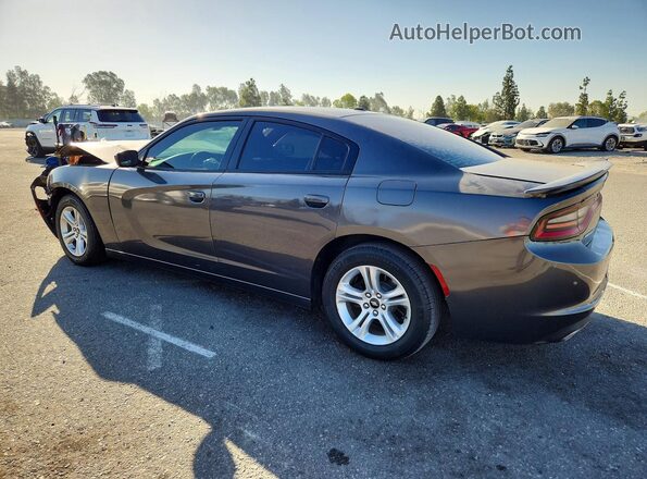 2C3CDXBG5KH748282 2019 DODGE CHARGER Gray Trasero izquierdo