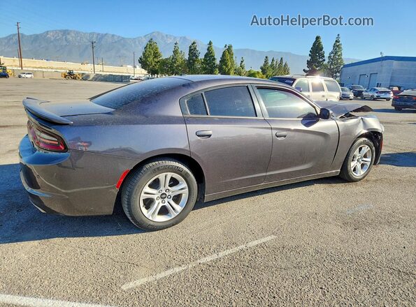 2C3CDXBG5KH748282 2019 DODGE CHARGER Gray Trasero derecho