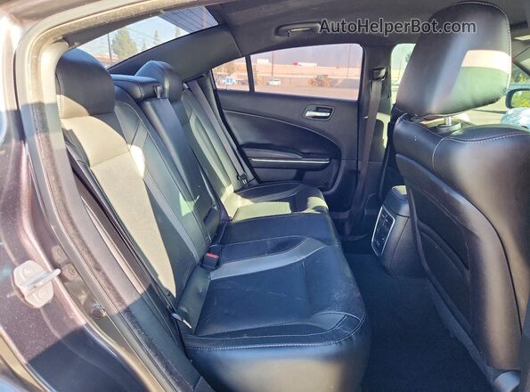 2C3CDXBG5KH748282 2019 DODGE CHARGER Gray Vista de los asientos traseros