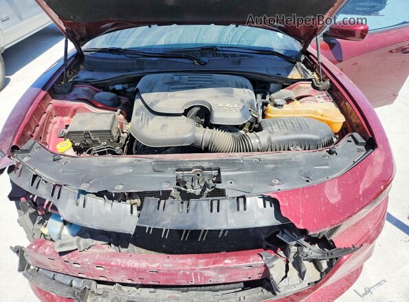 2C3CDXBG5KH754891 2019 DODGE CHARGER Темно-бордовый Вид задней части салона