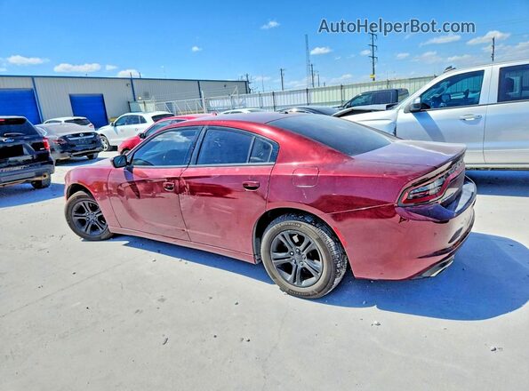 2C3CDXBG5KH754891 2019 DODGE CHARGER Темно-бордовый Задняя левая четверть