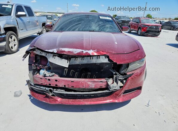 2C3CDXBG5KH754891 2019 DODGE CHARGER Темно-бордовый Вид спереди