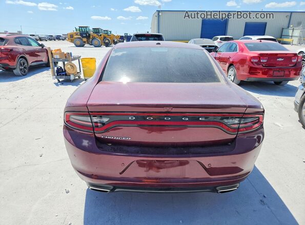 2C3CDXBG5KH754891 2019 DODGE CHARGER Темно-бордовый Вид сзади
