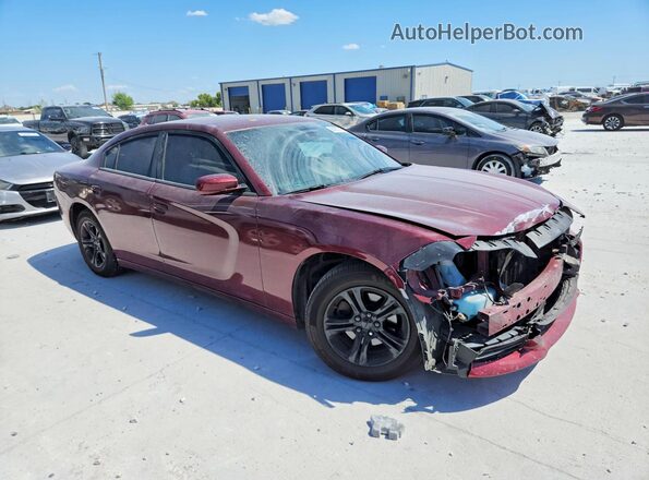 2C3CDXBG5KH754891 2019 DODGE CHARGER Темно-бордовый Передняя правая четверть