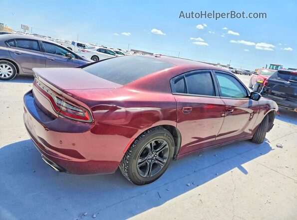 2C3CDXBG5KH754891 2019 DODGE CHARGER Темно-бордовый Задняя правая четверть